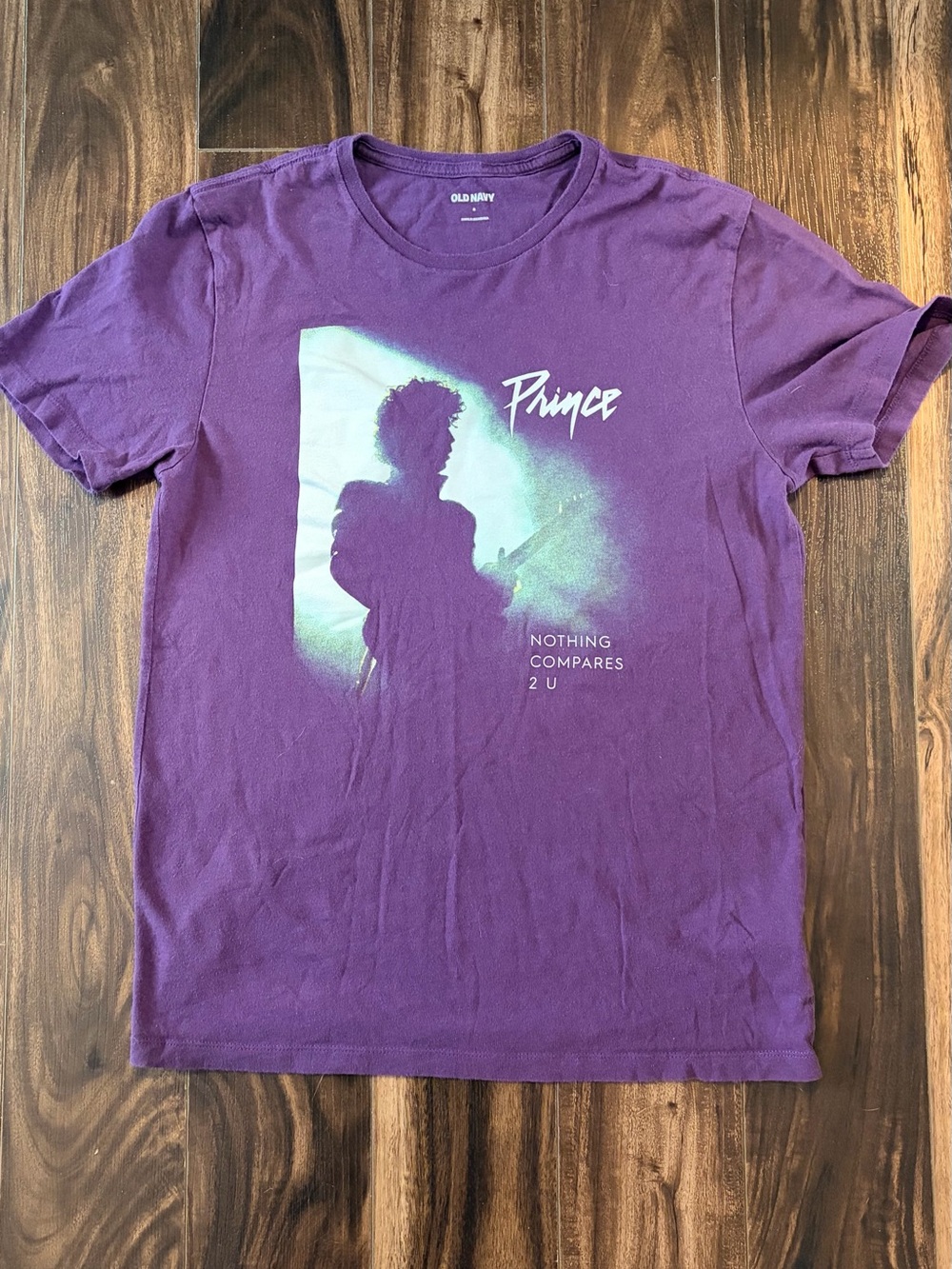 Old Navy Purple Prince Silhouette Graphic Tee